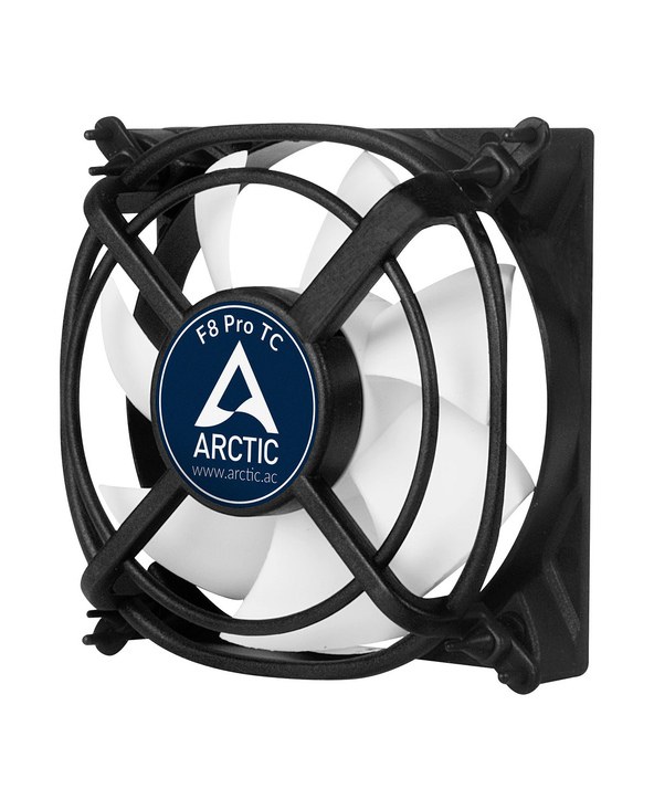 ARCTIC F8 Pro TC Boitier PC Ventilateur 8 cm Noir, Blanc 1 pièce(s)