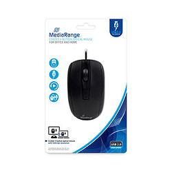 MediaRange MROS211 souris Ambidextre USB Type-A Optique 1000 DPI