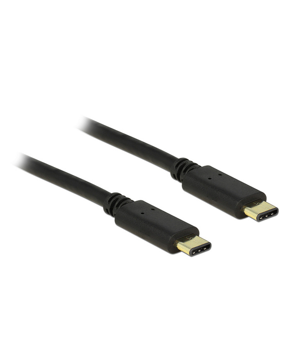 DeLOCK 2m, 2xUSB2.0-C câble USB USB 2.0 USB C Noir