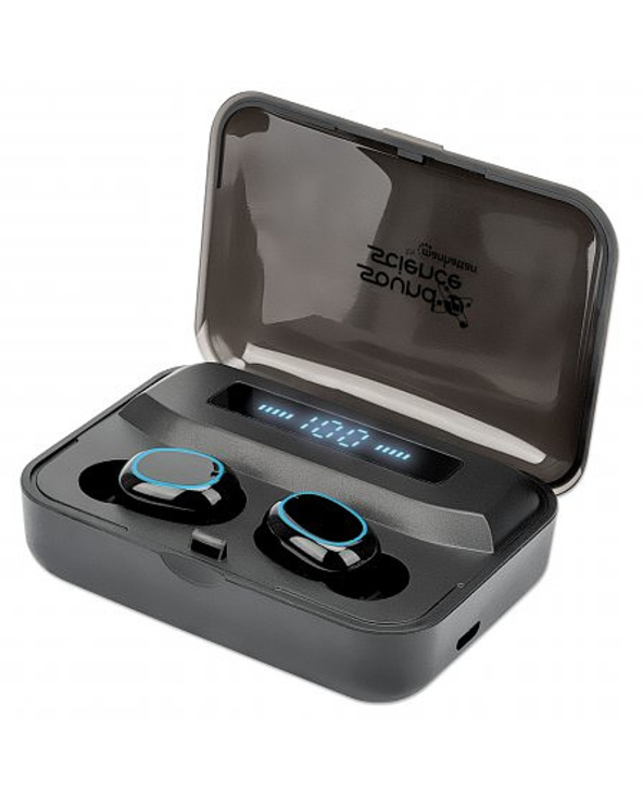 Manhattan 180382 écouteur/casque Sans fil Ecouteurs Appels/Musique Bluetooth Noir