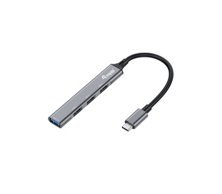 Equip 128961 hub & concentrateur USB 3.2 Gen 1 (3.1 Gen 1) Type-C 5000 Mbit/s Noir, Gris