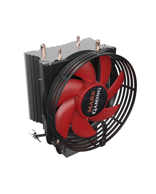 Mars Gaming MCPU117 système de refroidissement d’ordinateur Processeur Refroidisseur 9 cm Noir, Métallique, Rouge