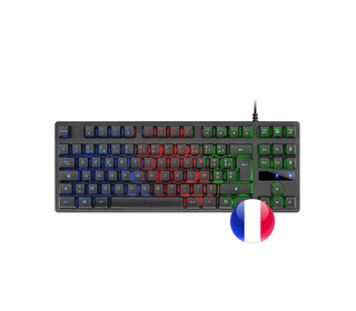 Mars Gaming MK02FR clavier USB AZERTY Français Noir