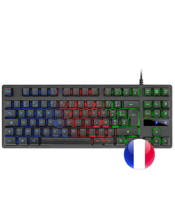 Mars Gaming MK02FR clavier USB AZERTY Français Noir