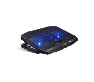 Spirit of Gamer Airblade 600 système de refroidissement pour ordinateurs portables 43,2 cm (17") 1500 tr/min Noir, Bleu