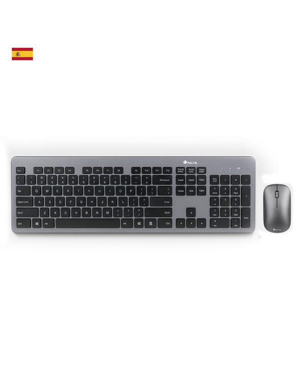 NGS Matrix Kit, QWERTY, ES clavier RF sans fil Espagnole Gris