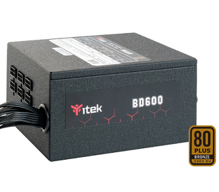 itek BD600 unité d'alimentation d'énergie 600 W 24-pin ATX ATX Noir