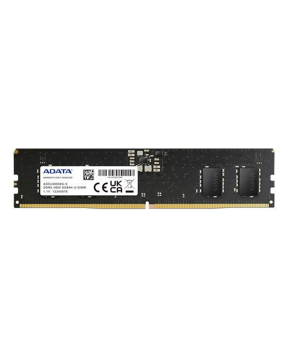 ADATA AD5U48008G-S module de mémoire 8 Go 1 x 8 Go DDR5 4800 MHz ECC