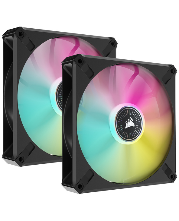 Corsair iCUE ML140 RGB ELITE Boitier PC Ventilateur 14 cm Noir 2 pièce(s)