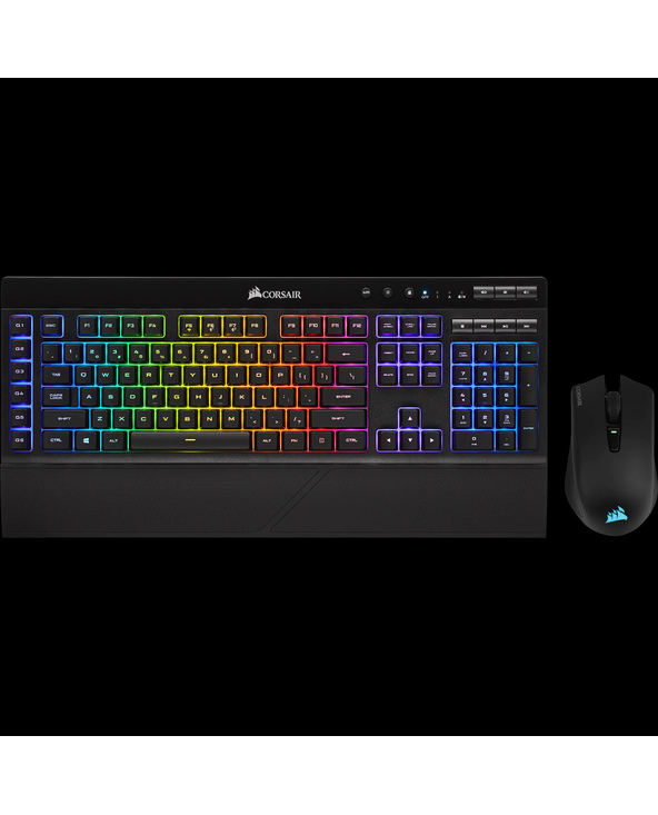 Corsair CH-925C115-FR clavier USB + RF Wireless + Bluetooth AZERTY Français Noir
