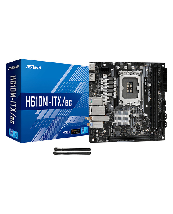 Asrock H610M-ITX/ac Intel H610 LGA 1700 Micro ITX