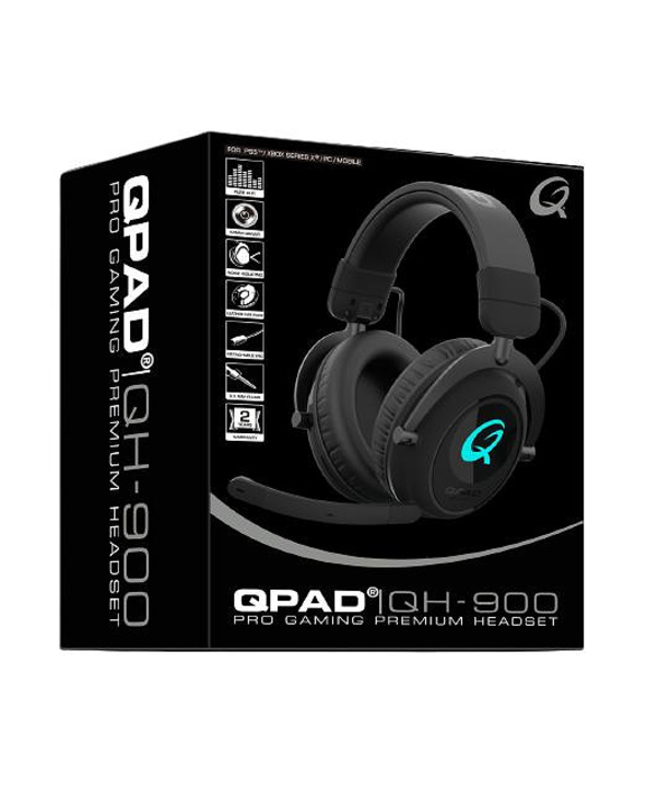 QPAD QH900 écouteur/casque Sans fil Arceau Jouer Bluetooth Noir