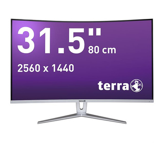 Wortmann AG TERRA LCD/LED 3280W 31.5" LED Quad HD Argent, Blanc