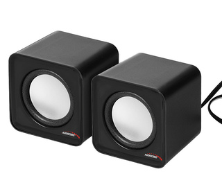 Audiocore AC870 B 2-voies Noir, Gris Avec fil 3 W