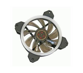 Cooltek Silent Fan 120 RGB Boitier PC Ventilateur 12 cm Noir, Blanc