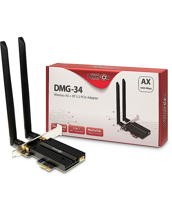 Inter-Tech DMG-34 Interne WLAN / Bluetooth 1800 Mbit/s