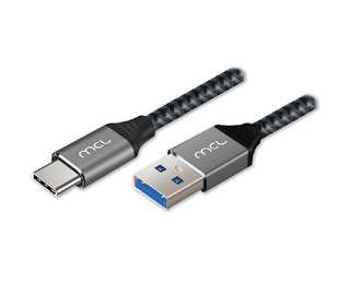 MCL MC1D99A003C0532 câble USB 2 m USB 3.2 Gen 1 (3.1 Gen 1) USB C USB A Noir, Gris
