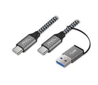 MCL MC1C99A3C105A2Z câble USB 2 m USB 3.2 Gen 2 (3.1 Gen 2) USB C Noir, Gris
