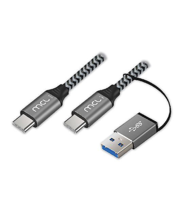 MCL MC1C99A3C105A2Z câble USB 2 m USB 3.2 Gen 2 (3.1 Gen 2) USB C Noir, Gris