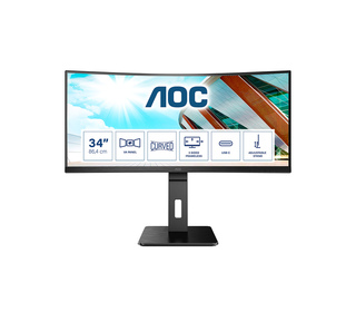 AOC CU34P2C 34" LED UltraWide Quad HD 1 ms Noir