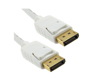 DLH DY-TU3571W câble DisplayPort 2 m Blanc
