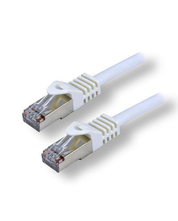 MCL FCC7BMSHF-1M/W câble de réseau Blanc Cat7 S/FTP (S-STP)