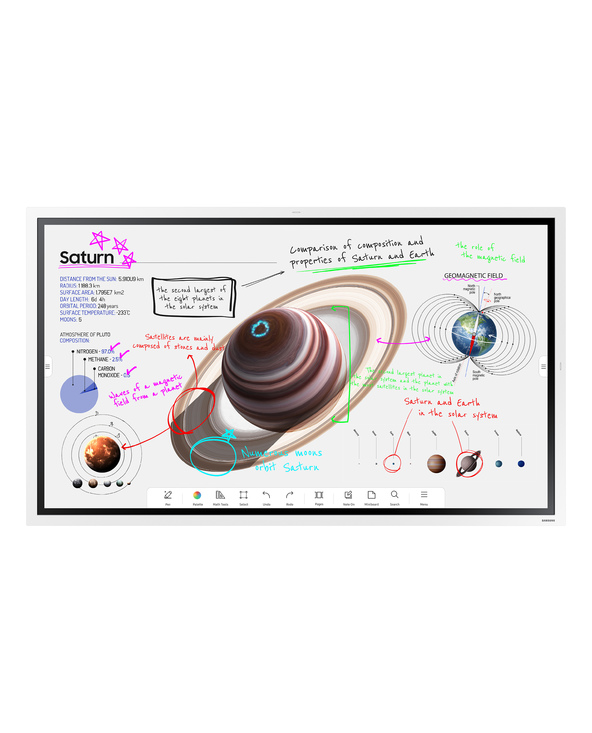 Samsung WM55B Panneau plat de signalisation numérique 139,7 cm (55") VA Wifi 350 cd/m² 4K Ultra HD Blanc Écran tactile Intégré d