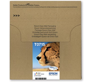 Epson Cheetah C13T07154510 cartouche d'encre 1 pièce(s) Original Noir, Cyan, Magenta, Jaune