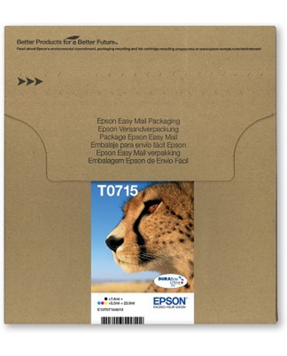 Epson Cheetah C13T07154510 cartouche d'encre 1 pièce(s) Original Noir, Cyan, Magenta, Jaune
