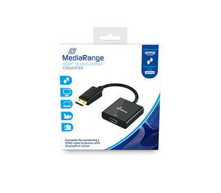MediaRange MRCS175 câble vidéo et adaptateur 0,15 m HDMI Type A (Standard) DisplayPort Noir