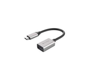 HYPER HD425D-GL câble USB 0,0176 m USB 3.2 Gen 2 (3.1 Gen 2) USB C USB A Noir, Argent