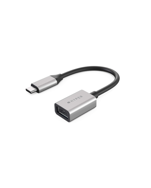 HYPER HD425D-GL câble USB 0,0176 m USB 3.2 Gen 2 (3.1 Gen 2) USB C USB A Noir, Argent