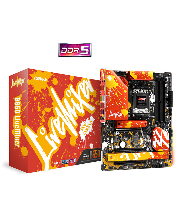 Asrock B650 LiveMixer AMD B650 Emplacement AM5 ATX