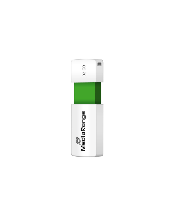 MediaRange MR973 lecteur USB flash 32 Go USB Type-A 2.0 Vert, Blanc