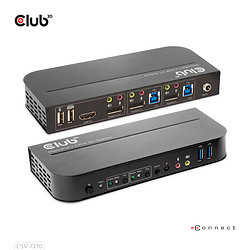 CLUB3D CSV-7210 hub & concentrateur