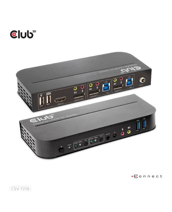 CLUB3D CSV-7210 hub & concentrateur