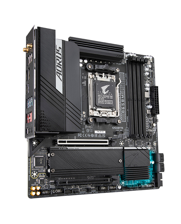 Gigabyte B650M AORUS ELITE AX carte mère AMD B650 Emplacement AM5 micro ATX