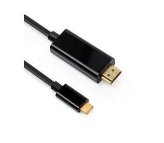 DLH DY-TU4662B câble vidéo et adaptateur 2 m USB Type-C HDMI Noir