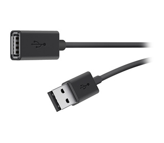 Belkin USB 2.0 A M/F 3m câble USB USB A Noir