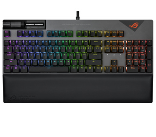ASUS ROG Strix Flare II clavier USB AZERTY Français Noir, Gris