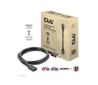 CLUB3D CAC-1322 câble HDMI 1 m HDMI Type A (Standard) Noir
