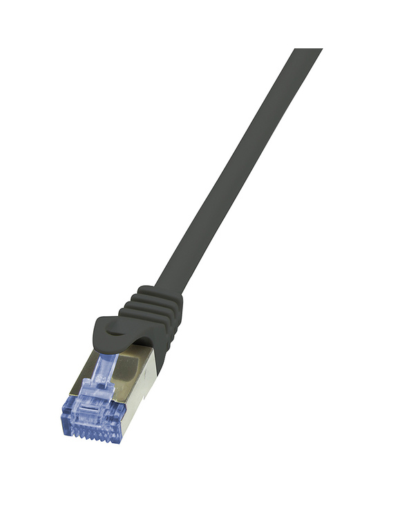 LogiLink 0.25m Cat.6A 10G S/FTP câble de réseau Noir 0,25 m Cat6a S/FTP (S-STP)
