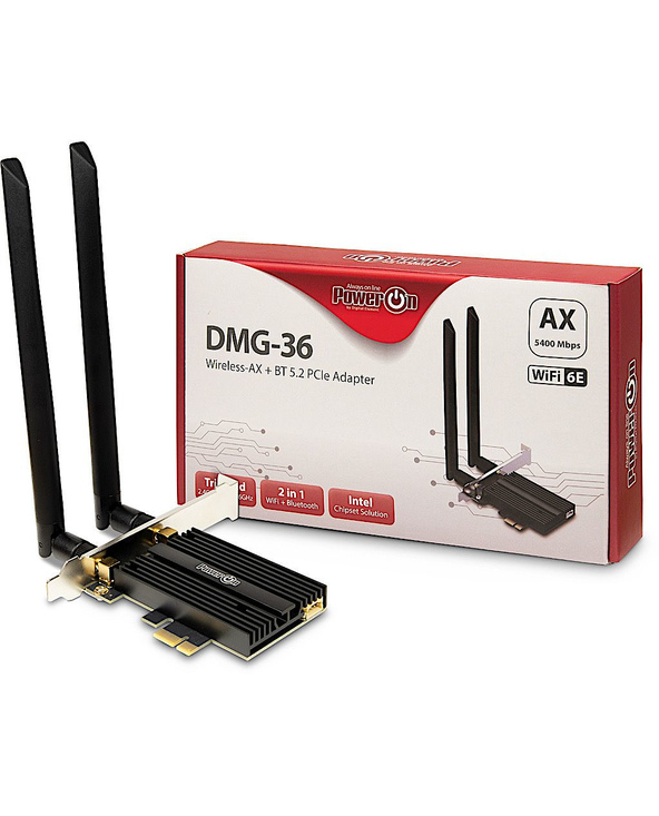 Inter-Tech DMG-36 Interne WLAN / Bluetooth 5400 Mbit/s