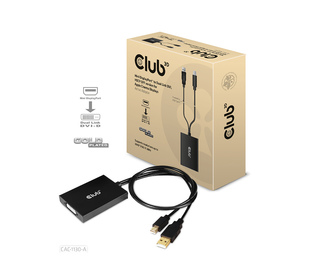 CLUB3D CAC-1130-A câble vidéo et adaptateur 0,6 m DVI-D Noir