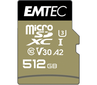 Emtec ECMSDM512GXC10SP mémoire flash 512 Go MicroSDXC UHS-I Classe 10