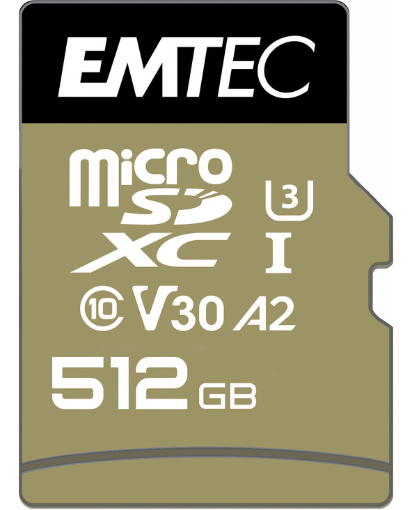 Emtec ECMSDM512GXC10SP mémoire flash 512 Go MicroSDXC UHS-I Classe 10