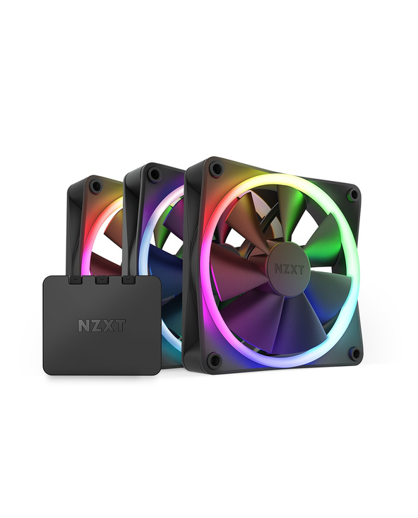 NZXT F120 RGB Triple Pack Boitier PC Ventilateur 12 cm Noir 3 pièce(s)