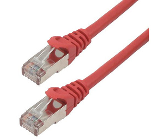 MCL 1m Cat6a S/FTP câble de réseau Rouge S/FTP (S-STP)