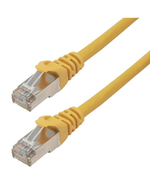 MCL 2m Cat6a S/FTP câble de réseau Jaune S/FTP (S-STP)