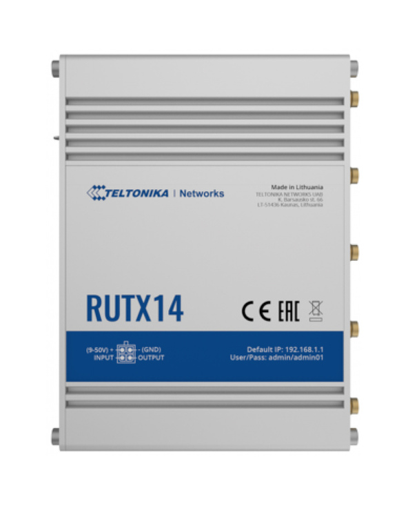 Teltonika RUTX14 routeur cellulaire, passerelle et modem Routeur de réseau cellulaire